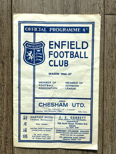 Enfield chesham united - enfield, v