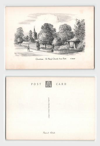 Vintage postcard chesham - postcard,