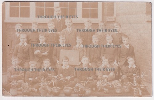Original photo postcard boys - postcard,