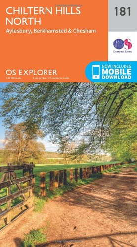 Chiltern hills north map - chiltern,